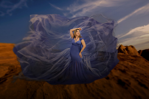 Royal Blue Flying Dress